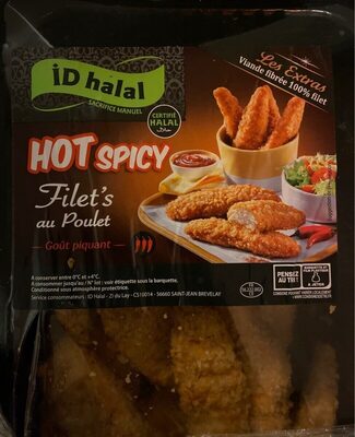 Hot spicy Filet's au Poulet - Goût piquant front packaging