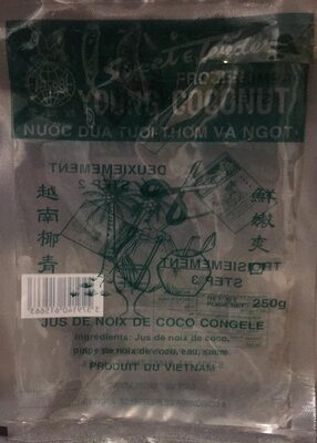 Jus de noix de coco congelé