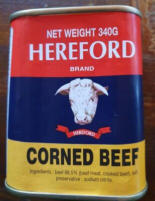 Corned beef front packaging
