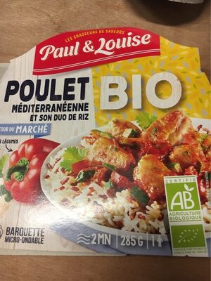 Poulet mediterraneenne et son duo de riz