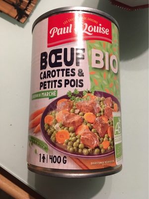 Boeuf carottes et petits pois