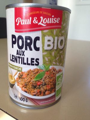Porc aux lentilles
