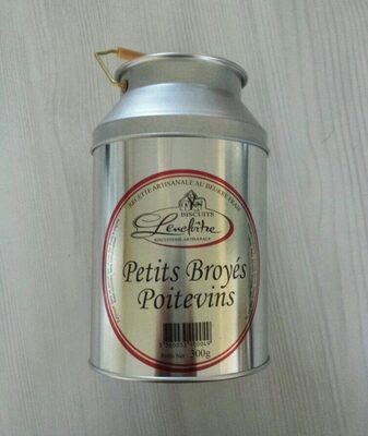 Petits Broyés Poitevins au beurre frais LENCLOITRE, pot à lait front packaging