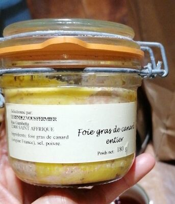 Foie gras de canard entier front packaging