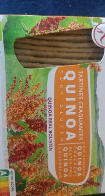 Tartines craquantes bio au Quinoa sans gluten front packaging