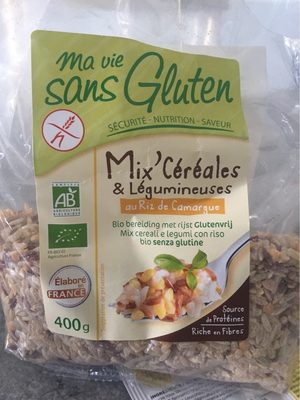 Mix Céréales & Légumineuse Au Riz De Camargue Bio - 400 G