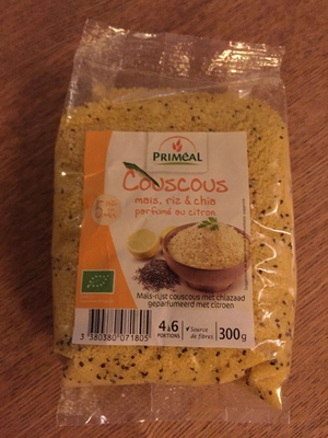 Couscous parfumé au citron front packaging