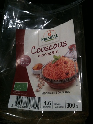 Couscous marocain front packaging