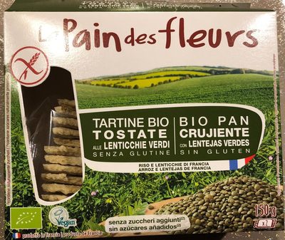 Bio pan crujiente con lentejas verdes