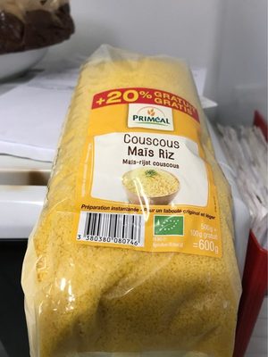 Couscous mais riz front packaging