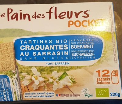 Tartines Bio Craquantes au Sarrasin Sans Gluten front packaging