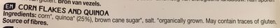 Flakes au quinoa ingredients label