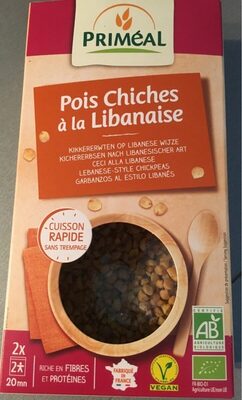 Pois chiches à la Libanaise front packaging