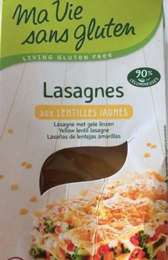 Lasagnes aux lentilles jaunes