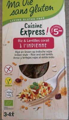 Riz & Lentilles corail à l'INDIENNE