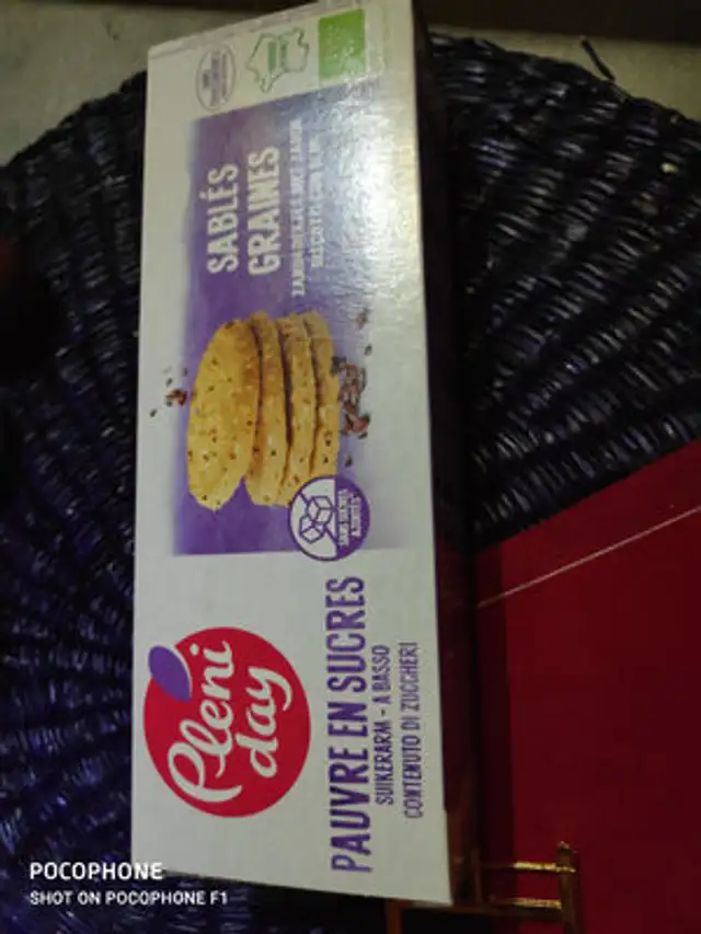 Seed shortbread front packaging