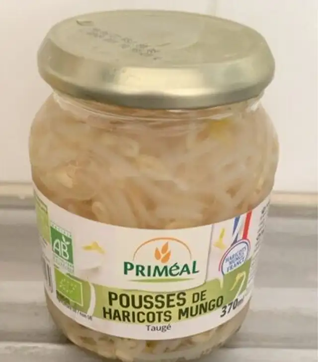 Pousses de haricots mungo front packaging