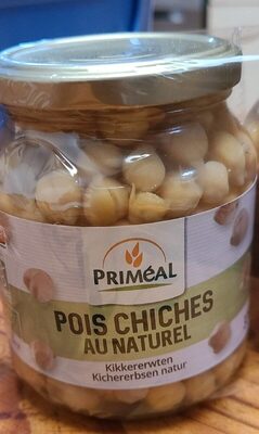 Pois chiches au naturel front packaging