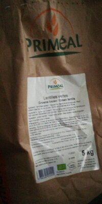 Lentilles vertes priméal