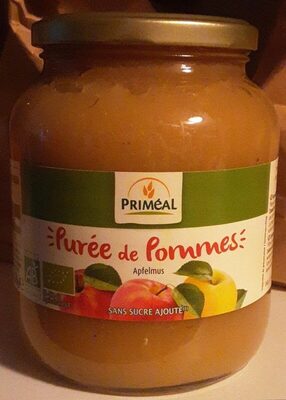 Purée de pommes front packaging