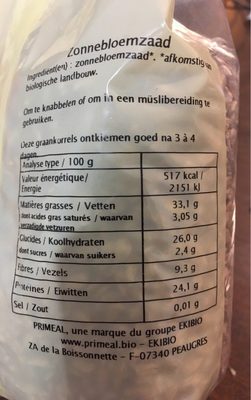 Graines de tournesol