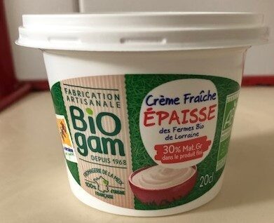 Creme Fraiche Epaisse des fermes bio de Lorraine
