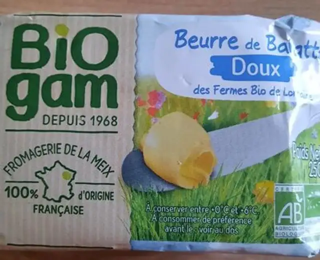 Beurre de Baratte front packaging