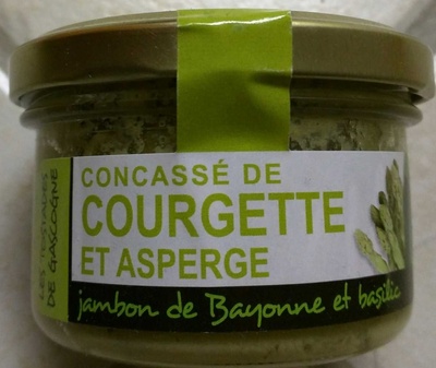 Concassé de Courgette et Asperge, Jambon de Bayonne et Basilic