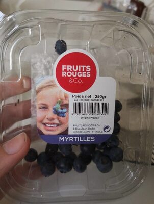 Myrtilles front packaging