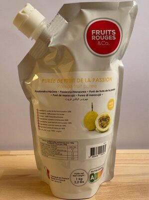 Purée de fruits de la passion non sucrée front packaging