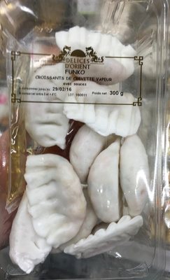 Funko croussants de crevette vapeur avec sauces