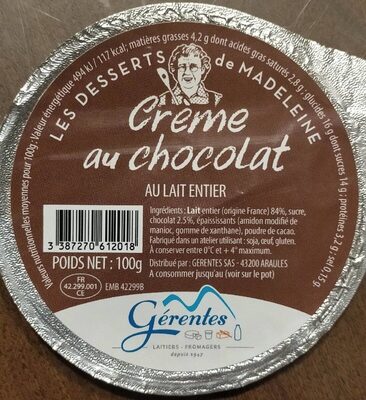 Crème au chocolat