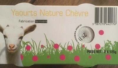 Yaourts nature chevre