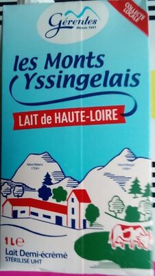 Lait de Haute-Loire Les monts Yssingelais front packaging