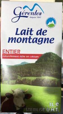 Lait de montagne entier