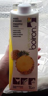 Purée d'ananas front packaging