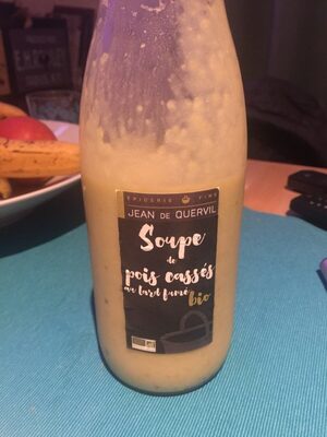 Soupe de pois cassés au lard fumé front packaging