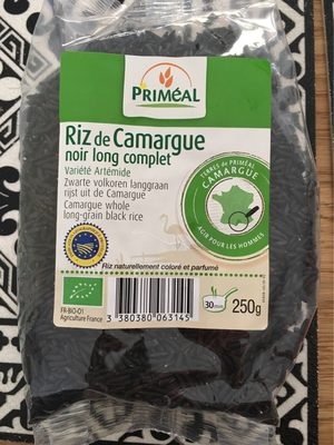 Riz de camargue noir long complet