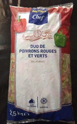Duo de poivrons rouges et verts