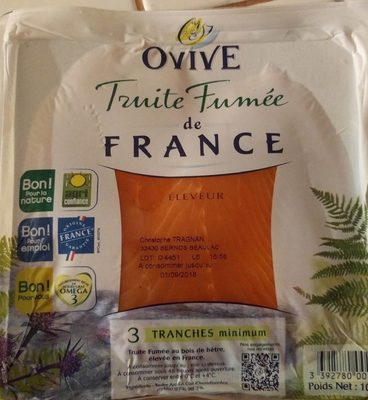 TRUITE COFFR 8T+20% 225G OVIVE