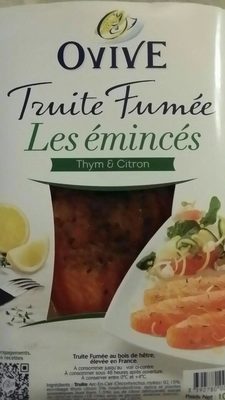 Les émincés - Truite fumée front packaging