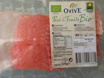 Pavé de truite bio
