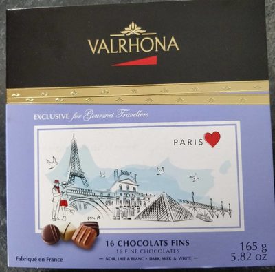 16 chocolats fins front packaging