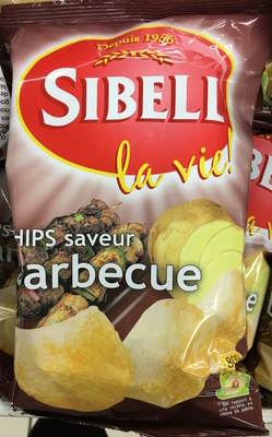 Chips saveur barbecue front packaging