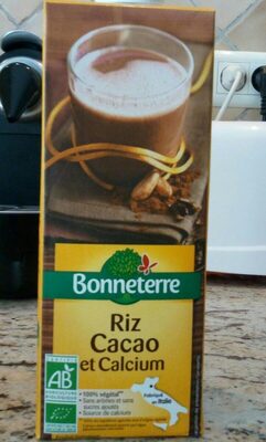 Riz cacao et calcium front packaging