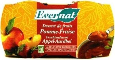 Dessert De Fruits Pomme Fraise