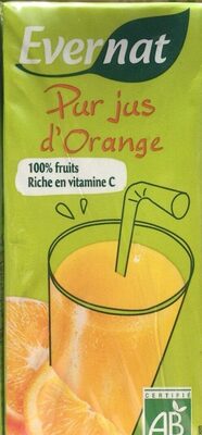 Pur jus d’orange front packaging