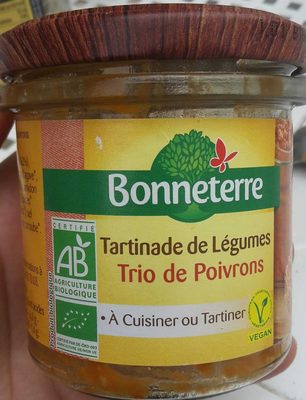 Tartinade de legumes Trio de poivrons front packaging
