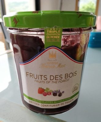 Fruits des bois front packaging