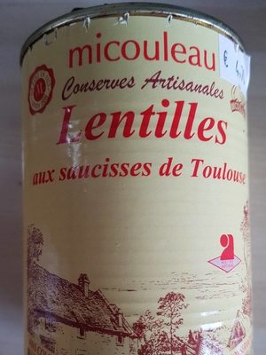 Lentilles aux saucisses de Toulouse